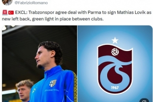 罗马诺：特拉布宗体育将签下帕尔马后卫洛维克，球员即将获准离队