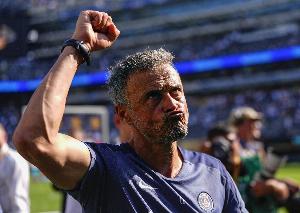 恩里克：登贝莱的进球不可思议，简直就像游戏里才有的画面