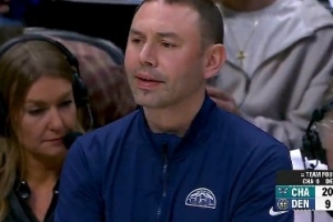 手感太热了吧！米勒三分再中 黄蜂开场三分9中6&领先掘金11分